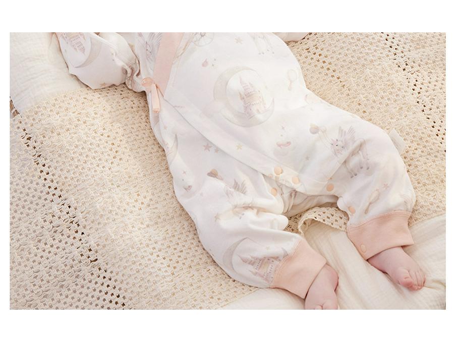 Unisex Cotton Butterfly Long Sleeve Baby Bodysuit – Spring & Autumn