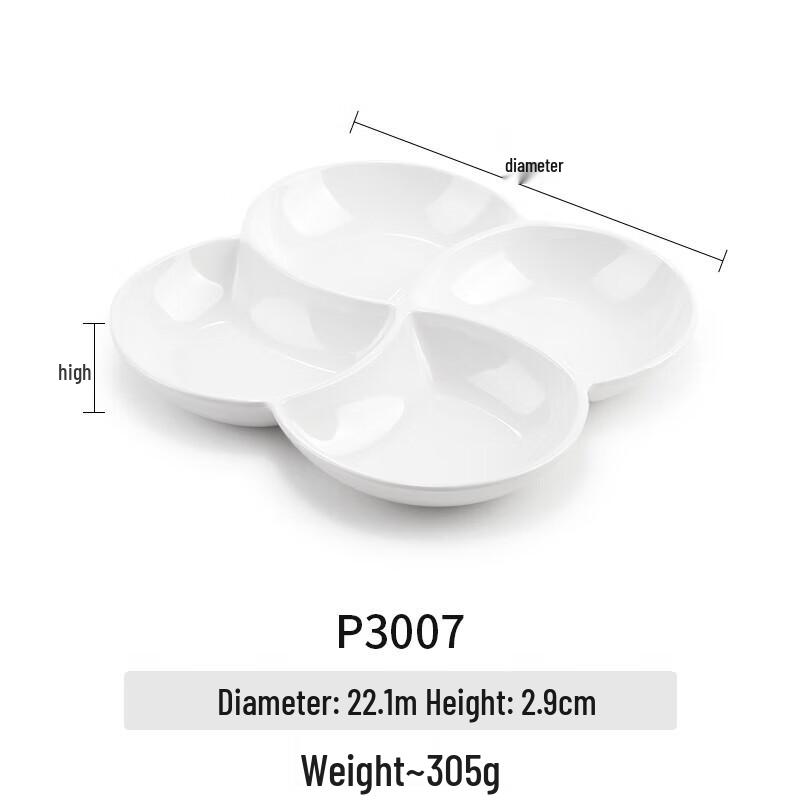 YishuXiang Divided Meal Prep Plate