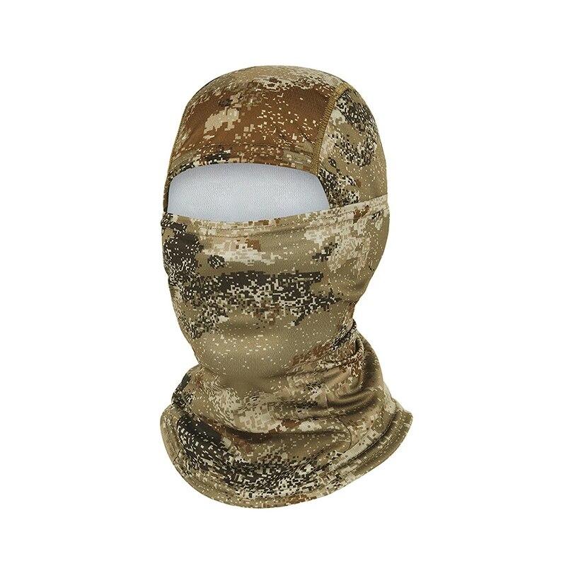 Balaclava tactică de camuflaj Protecție UV Rezistenta pentru ciclism Mască de față Uscare rapidă Ciclism în aer liber Pescuit Drumeții Esarfe