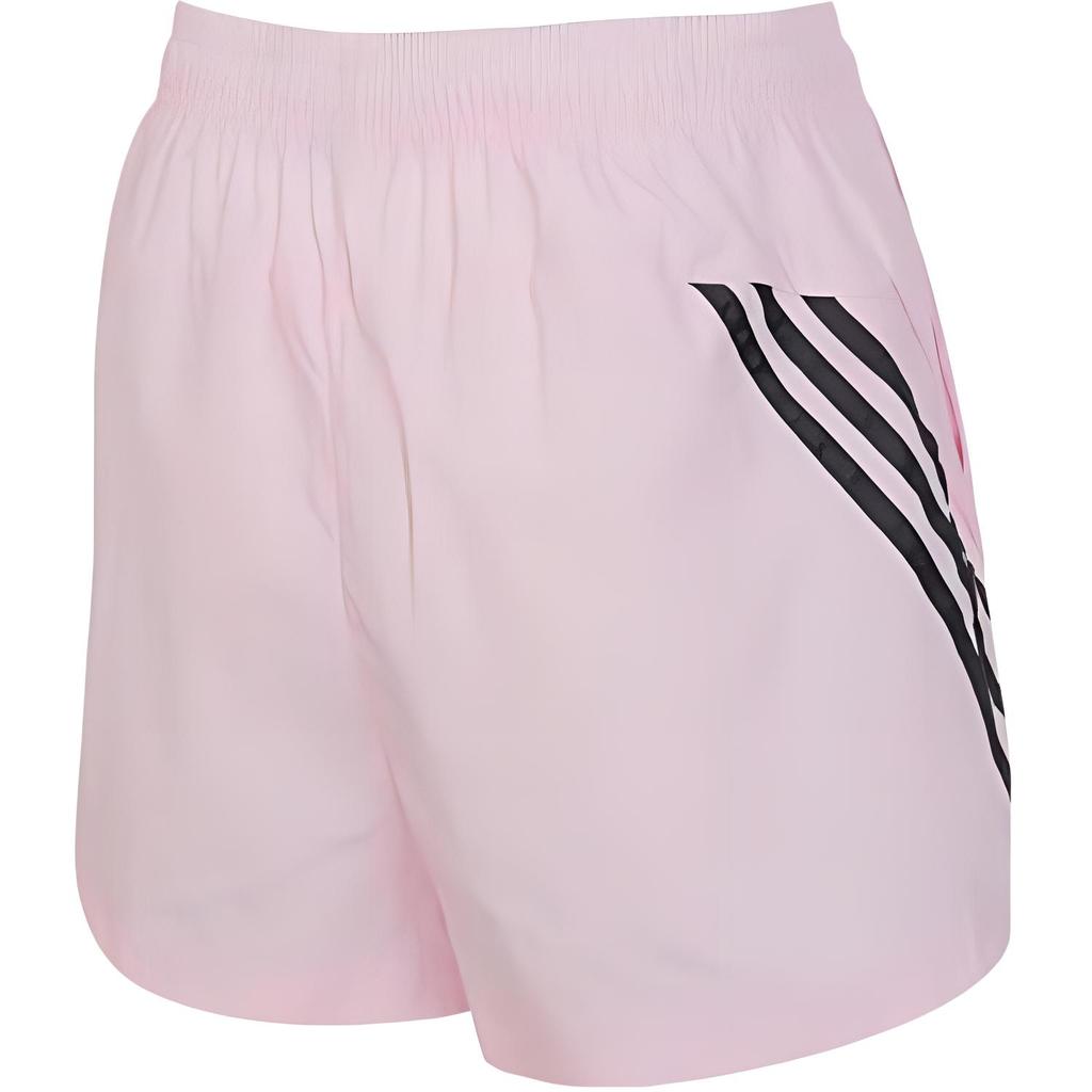 Adidas Woven Breathable Striped Casual Shorts Women Bottoms Pink JC8651
