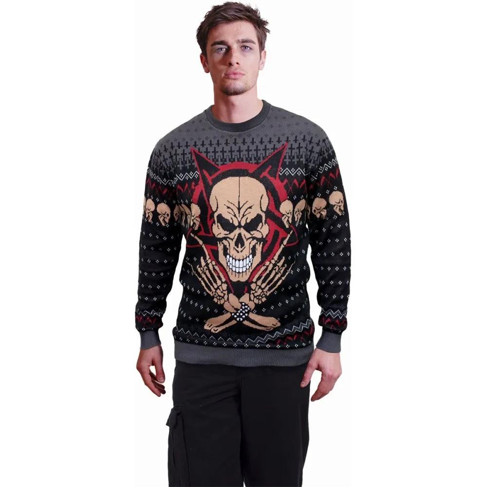 Spirála Direct Unisex Adult Evil Rock Jumper