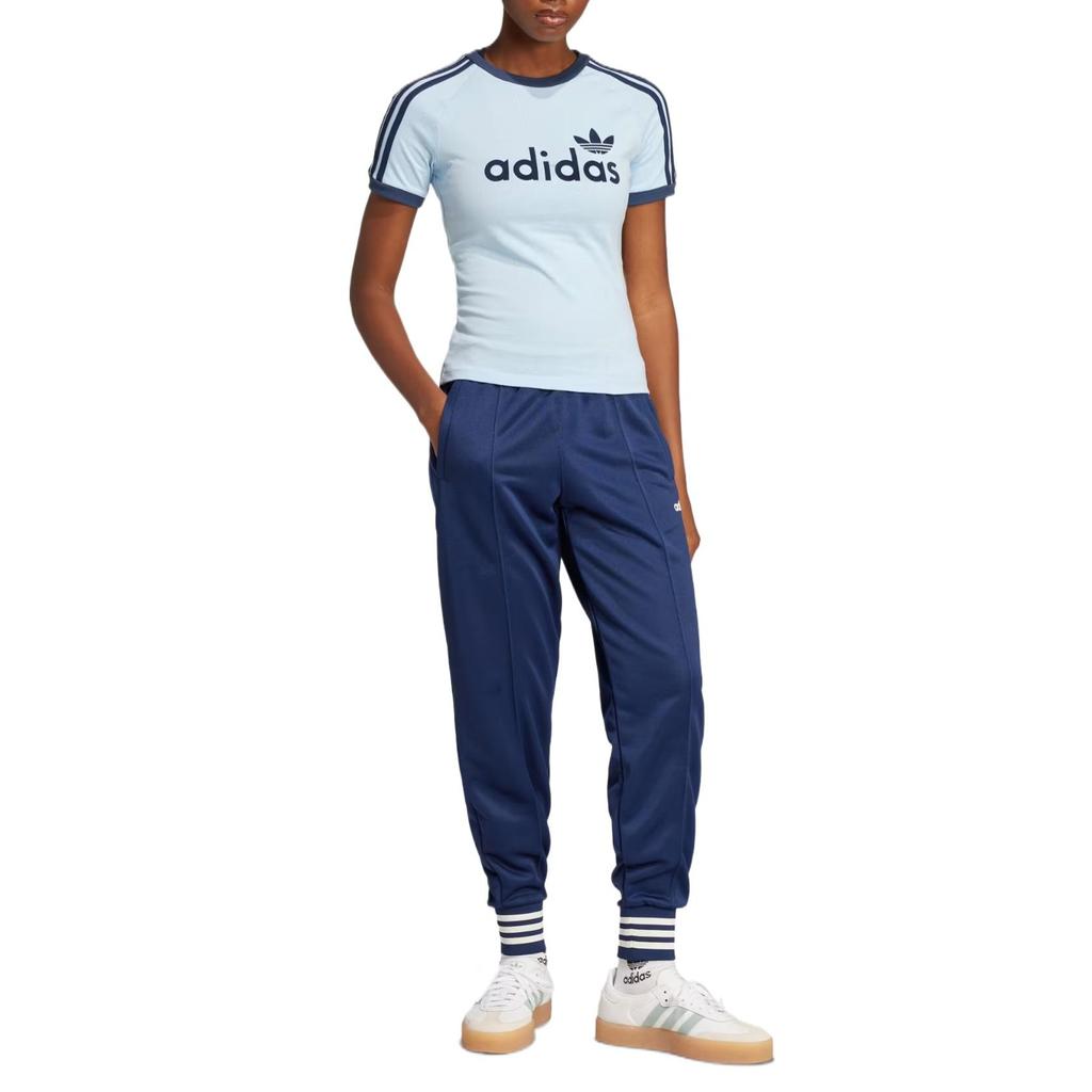 (WMNS) adidas Linear Graphic Cali T-Shirt Asia Sizing 'Blue' Women's JC7704