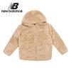 Kids Fleece Hooded Zip Up Beige