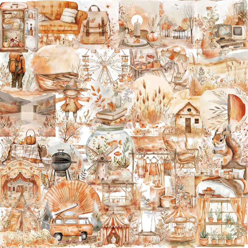 

50 шт. мультяшные акварельные наклейки для клип-арта эстетические наклейки для ноутбука телефона багажа бутылки с водой велосипеда автомобиля ПЭТ наклейки