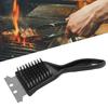 Brosse à barbecue - OKUMGGYJ - Portable - Acier inoxydable - Noir - 72 g