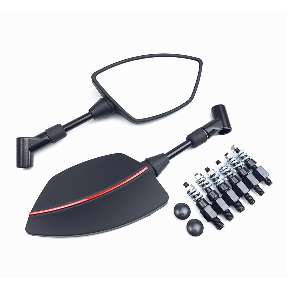 For YAMAHA MT01 MT03 MT-07 MT-09/Tracer 900 700 Tenere FJ09 MT10 Carbon Black Motorcycle Accessories Side Rearview Mirrors