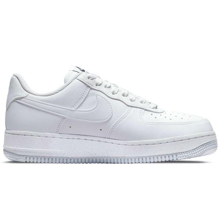 Nike  Air Force 1 Move To Zero - Triple White Women Sneakers Black Metallic-Silver DC9486-101