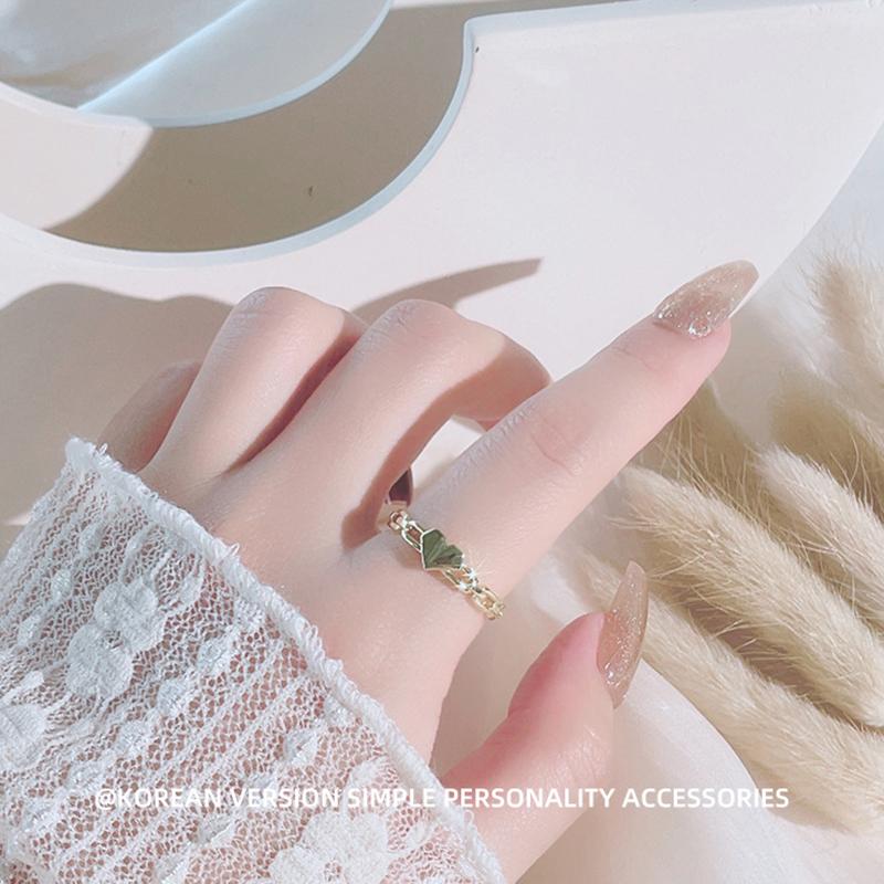 Fashion Ladies Love Heart Hollow Out Open Adjustable Rings Jewelry