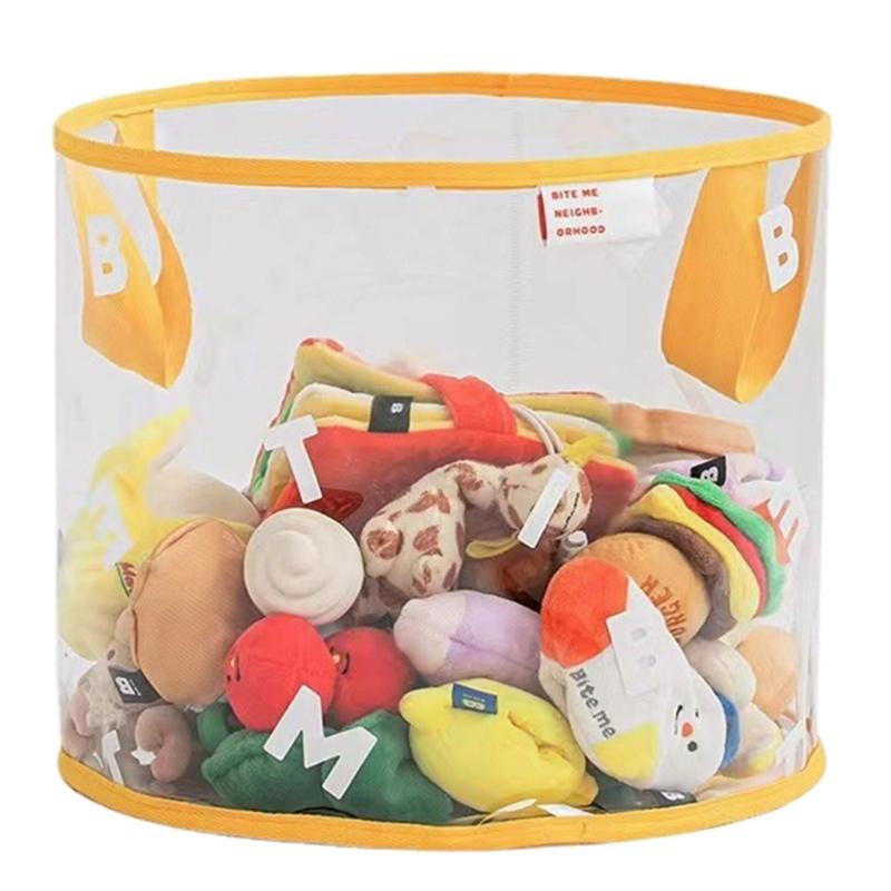 PVC Toy Storage Organizer Bag for Pet Toys Home Organization Waterproof Toy Storage Bag Bins Container L жёлтый 1530₽