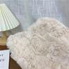Faux Fur Bucket Hat for Women Winter Thick Plush Girls Fisherman Cap Korean Solid Color Warm Fluffy Sun Visor Panama Caps