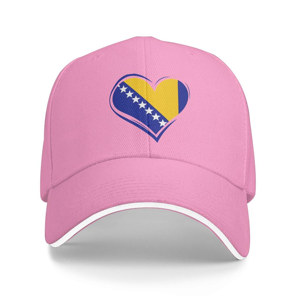 Unisexs Womens Bosnia and Herzegovina Flag Outdoor Hat Adjustable Baseball Caps Casual Baseball Cap Sports Hats