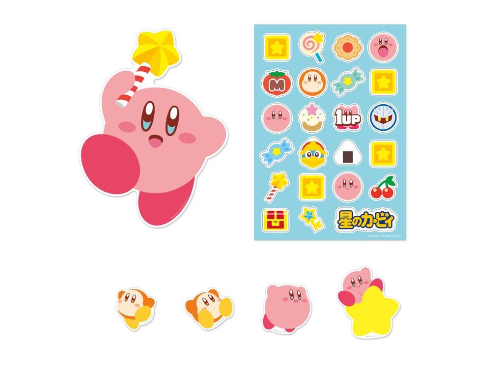 Kirby Decoration Sticker Star (Kirby & Rod)