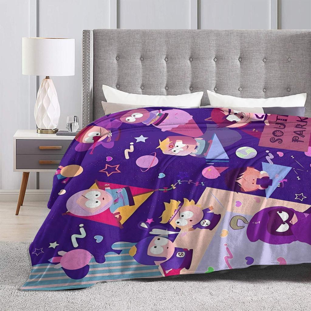 South Parks Flannel Blanket Autumn  Soft Warm Bedding Throws for Child Couch Chair Funny Bedspread Sofa Bed Cover