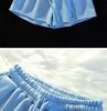 Yellow High-Waisted Loose Fit Sports Shorts - Casual A-Line Running Shorts with Elastic Waist