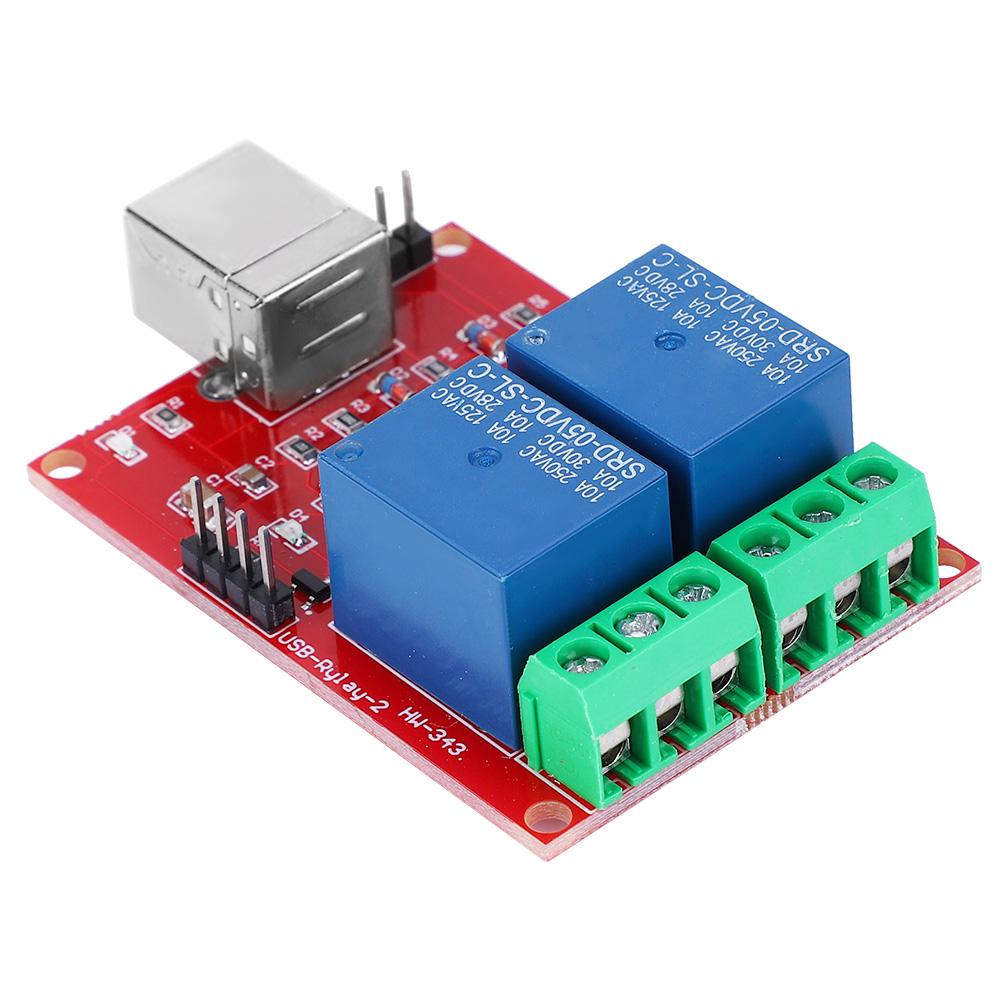 5V USB Control Switch 2 Channel Relay Module Computer PC Intelligent Control SwitchUSB Control Switch