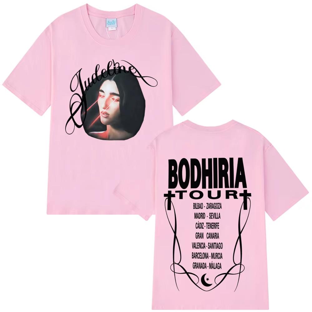 Singer Judeline Tour 2026 Fashion Graphics Tshirt Men Women Aesthetic Trend Tshirts Summer Casual High Quality Cotton Tshirts