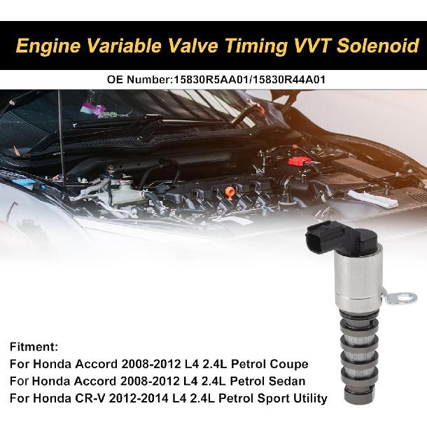 Engine Variable Valve Timing VVT Solenoid for Honda Accord 2008-2012 L4 2.4L Petrol Coupe Engine Camshaft Oil Control Valve