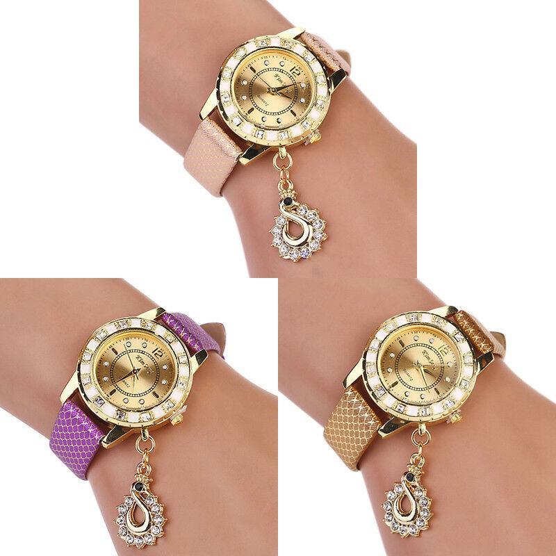 Elegant Kimseng Women's Quartz Watch With Swan Pendant Stylish Design And Unique Colors