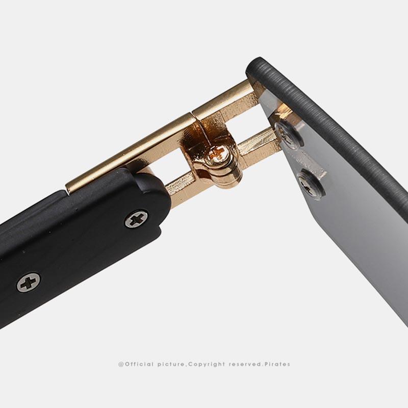 Frameless sunglasses personalized triangle cut edge ladies sunglasses