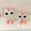 Cartoon Big Eyes Desktop Storage Box Mini Cosmetic Storage Box  Desktop Organization