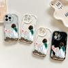 For OPPO A38 A18 A60 A58 A57s A96 Reno12 13 Realme C31 C30 Vivo V30 Y27s Y28 Y36 Y76 Colorful Love Heart Soft Wave Ege Shockproof Case