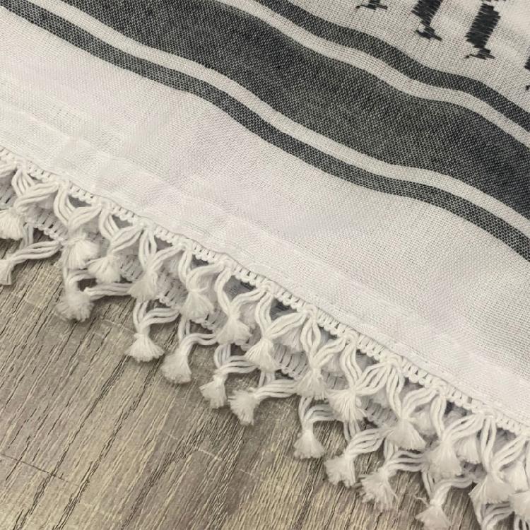 Desert Shemagh Scarf for Outdoor High Absorb Arab Headscarf Traditional Keffiyeh Bandana Arabian Scarf Head Covering