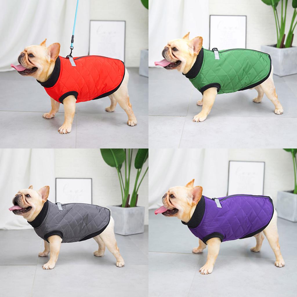 Winter Warm Padded Dog Clothes Pet Coats Vest Jacket For Dogs
