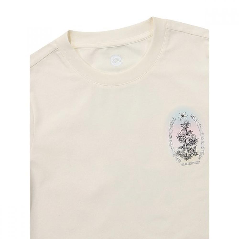 GradienT ArTwork ShorT Sleeve T shirT  Ivory 