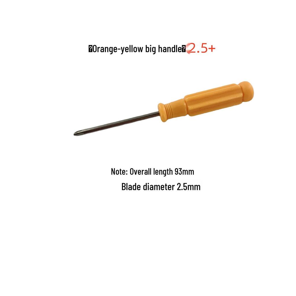 Black Handle Phillips/Slotted Screwdriver Set (2.0-5.0mm) for Toy and Small Appliance Repair