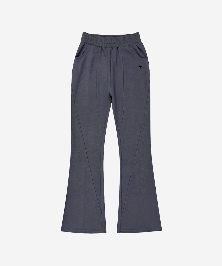 BLR Arc Line Comfy Bootcut Pants Gray