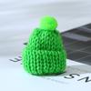 Korean Style Knitted Wool Hat with DIY Pompom Decoration - Mini Christmas Accessory