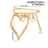 Creative Beaded Heart Shaped Tassel Metal Brooches Adjusting The Pant Legs Belt Safety Pin Versatile Clothing