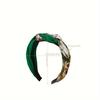 Fried Dough Twists braid with color matching has a stylized headband, which is simple, bohemian, elegant, and beautiful for dail