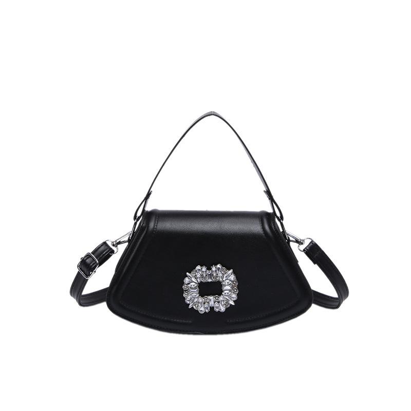 

Женская сумка в стиле ретро иностранного стиля 2024 года, новая простая и модная сумка-мессенджер через плечо чёрный