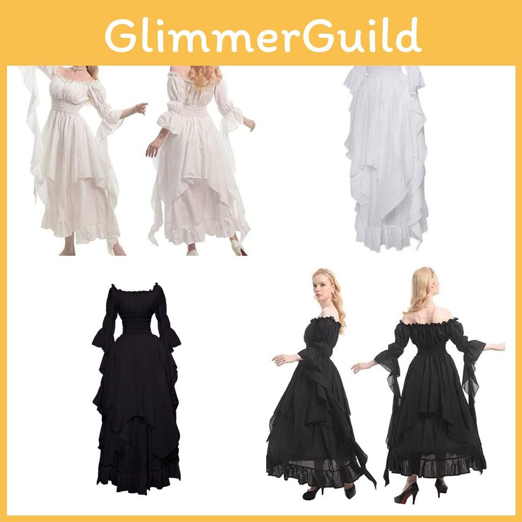 Hs7001 Qita Renaissance Costume With Polyester Fabric Unisex Medieval Halloween Dress For Game Anime Role Play Sizes S-xxl)