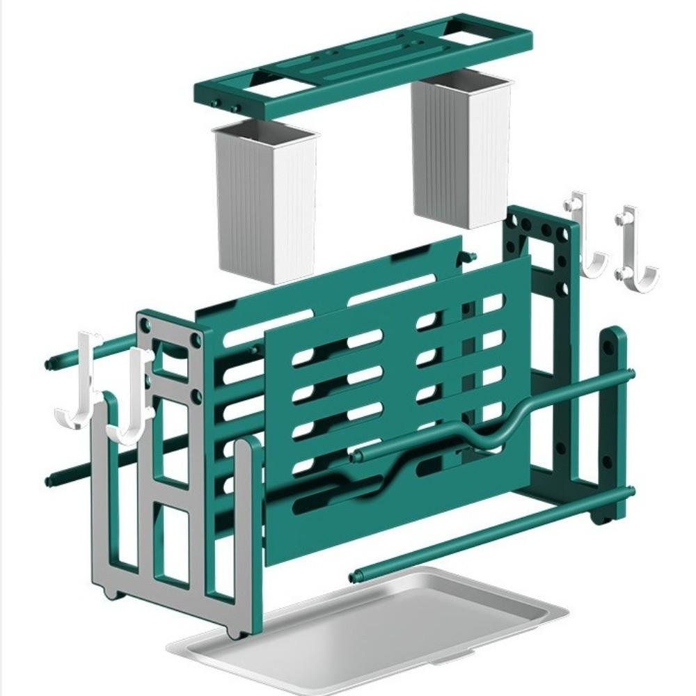 Cutting Board Integrated Knife Holder Spoon Fork Plastic Cutlery Holder Drainer Kitchen Storage Rack Kitchen Organizer