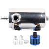 Universal 0.5L Oil Catch Can Aluminum Alloy Breather Tank Reservoir with Air Filter
