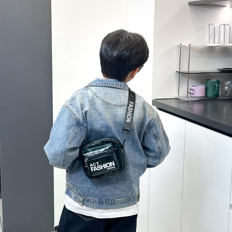 Girls' Fashionable Chest Bag with Wide Shoulder Strap, Child's Cross-body Bag, Children's Small Wallet