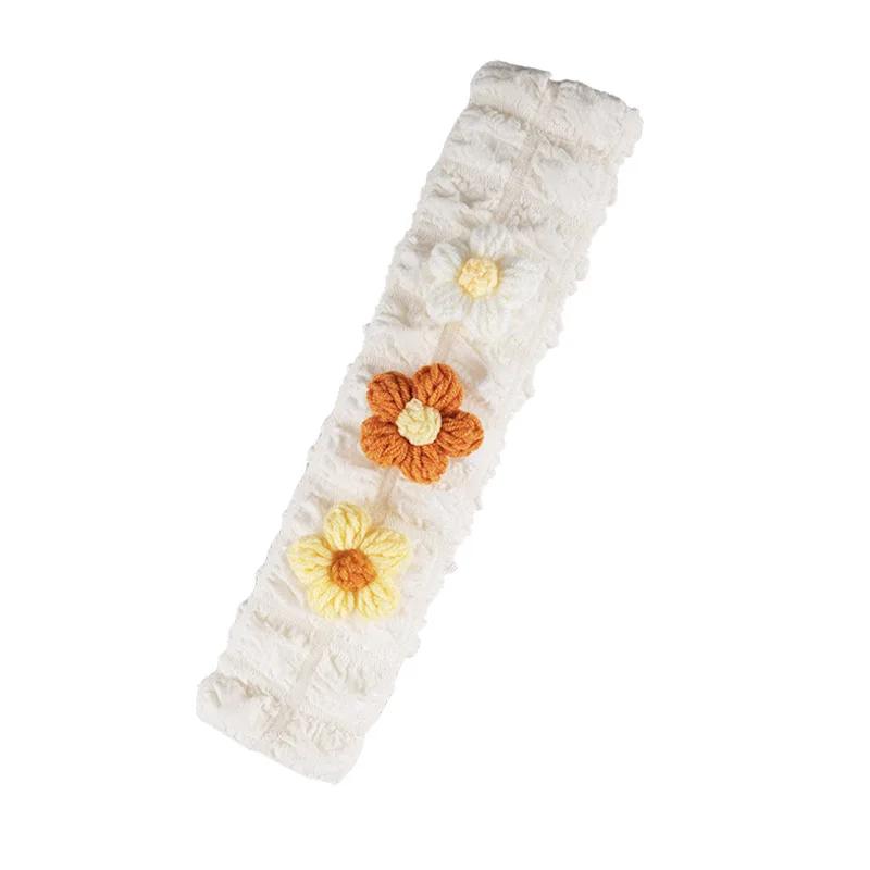 1PC Car Seat Belt Shoulder Cover for Girl Delicacy Cute Puff Sunflower Shoulder Cover Car Decoration Supplies