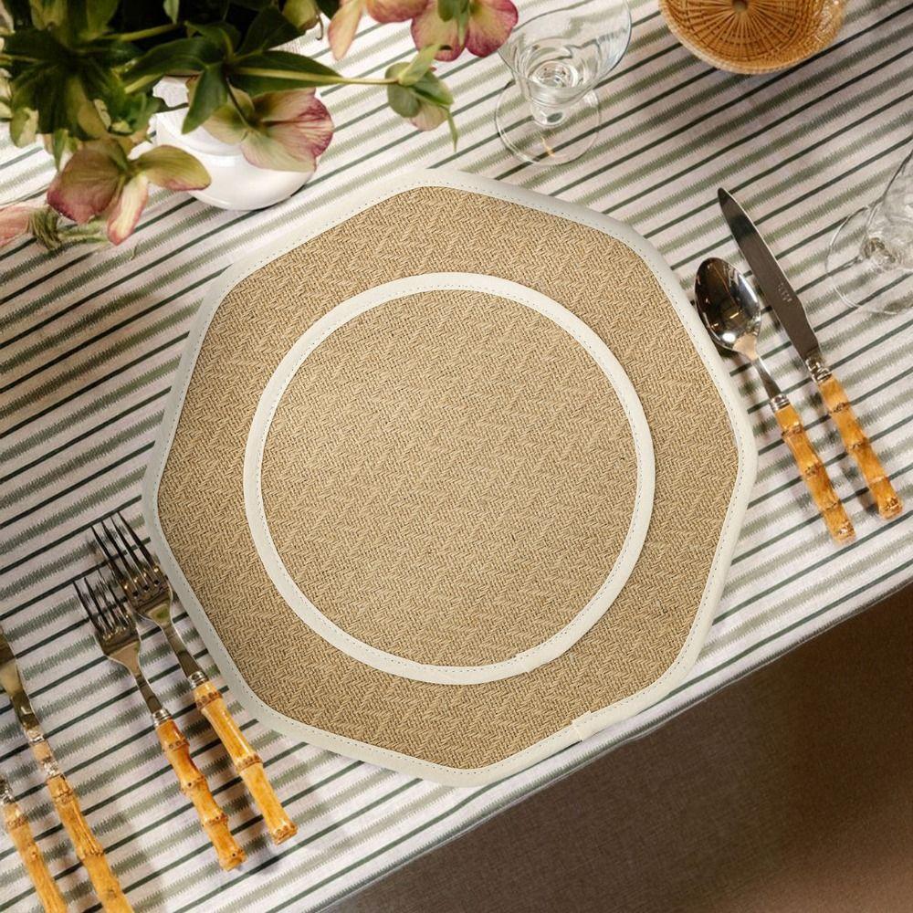 2Pcs Protective Table Placemat Linen Kitchen Mats Vintage Table Mats  Dining Tables