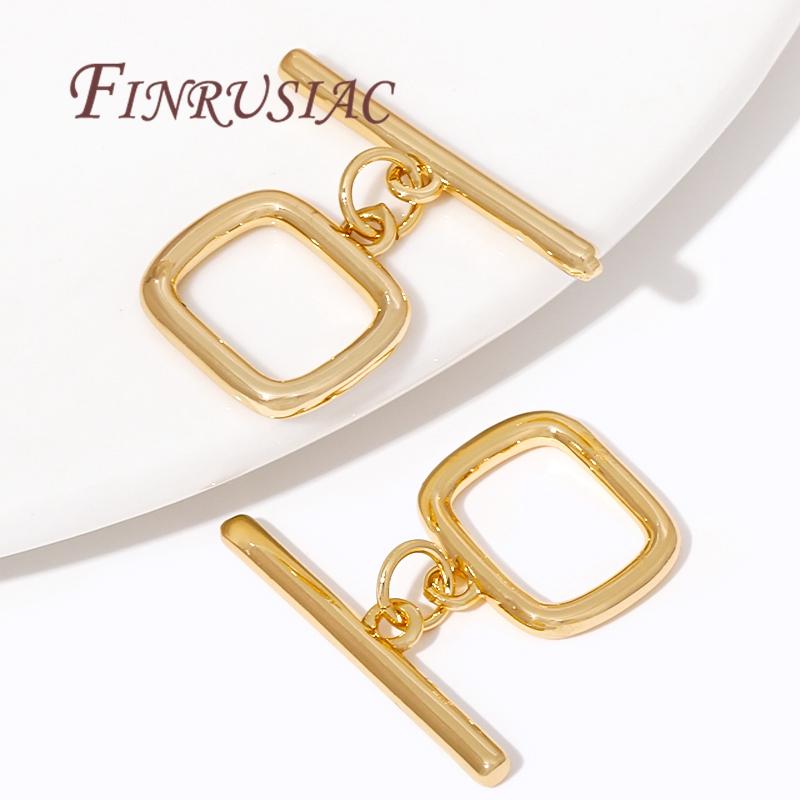 18k Gold Plated Toggle Clasp For Jewelry,OT Clasps For Bracelets Accessories DIY Jewelry Making Necklaces Connectors Findings