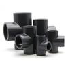 Dark Grey UPVC T-Type Water Pipe Connector for Fish Tanks