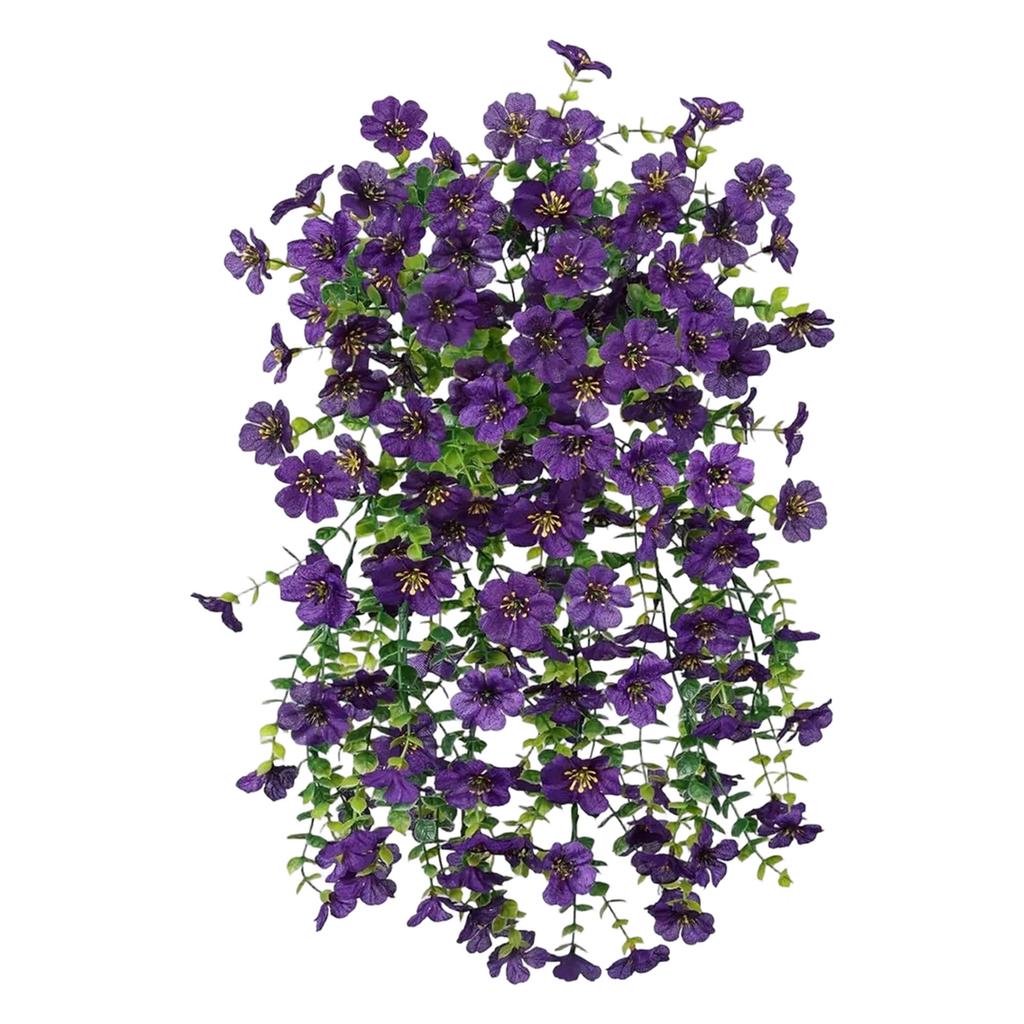 Artificial Hanging Flower Realistic Silk Garland with Cascading Leaves for Indoor Outdoor Decoration