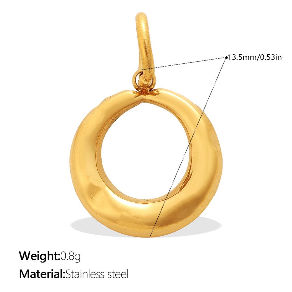 Vintage Fashion Diy Smiley Face Love Coconut Tree Pendant Stainless Steel Gold-Plated Various Jewelry Accessories