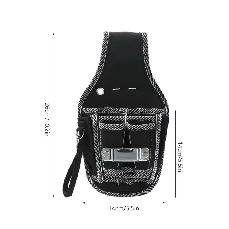 Electrician Repair Waist Tool Bag With Multi Pocket Large Capacity 600d Oxford Cloth Outdoor Waist Bag for Tool Storage Arrange