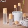 Recipient Cosmetic Roll-On Sticle de Sticlă 1/2/3/5/10ML Pentru Ulei Esențial Sticlă de Parfum Goală Recipient Reumplibil Cu Capac de Lemn