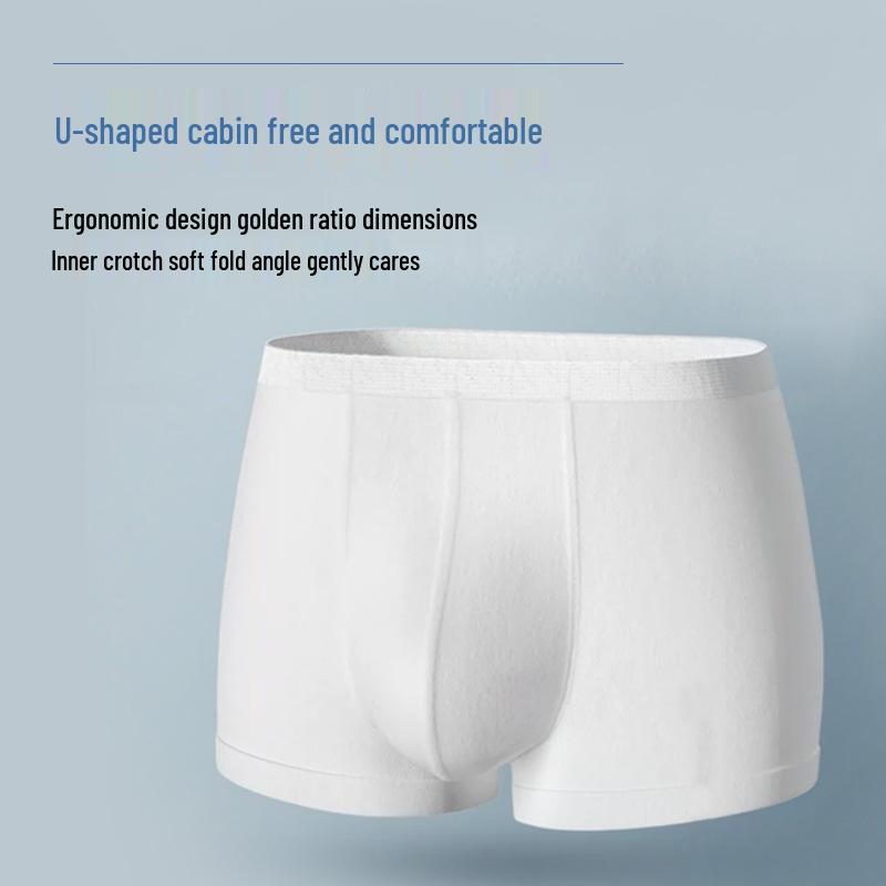 Miao Ke Disposable Men's Boxer Briefs: Wash-Free, Travel-Ready Underwear