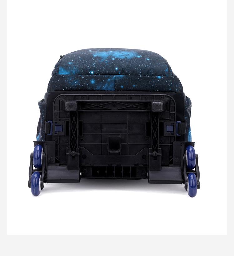 Lightweight Trolley Backpack for 3-6 Grade Students – Stair-Climbing Design for Boys and Girls