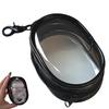 Charging Cable Storage Bag - Transparent Compact Organizer for Travel, Data Cables, Headphones & More | Mini Cord and Charger Organizer (A-Black)