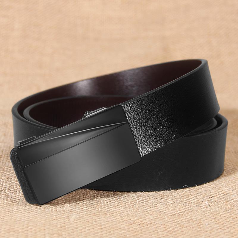 Men'S Toothless Automatic Buckle Does Not Punch Holes, Automatic Buckle Suit Youth Belt